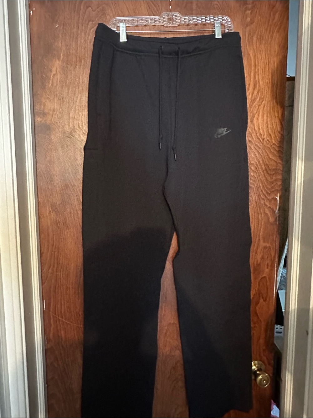 Nike Black Men's Fleece Joggers with Drawstring Waist